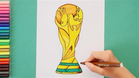World Cup 2022 Trophy How To Draw Fifa World Cup Trophy 2022 Youtube