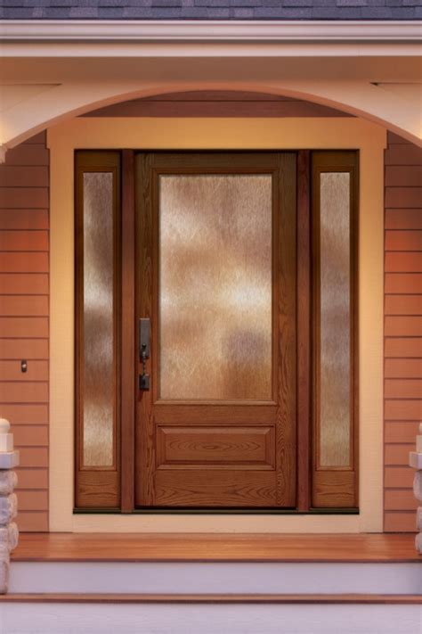 Thermatru Classic Craft Oak Fiberglass Door Style Cc90xn With Sidelite