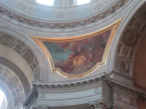 One Of The Scenes Above Napoleons Tomb In The Dôme Des Invalides In