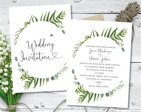 Simple Elegant And Understated Wedding Invitations Designed Free Of