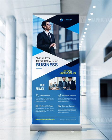 Technology Roll Up Banner Template · Graphic Yard Graphic Templates Store
