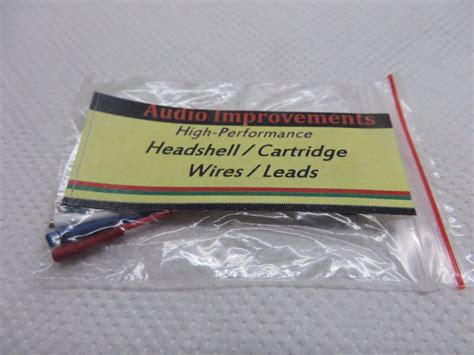 Turntable Headshell Cartridge Wires Leads Cables Gold Plated New Ebay