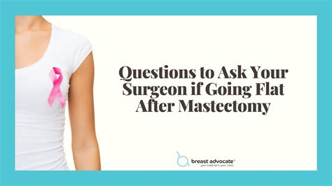 Going Flat After Breast Cancer Surgery Here Are Questions To Ask Your Surgeon Youtube