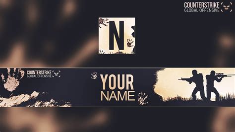 Awsome Youtube Banner And Avatar Template Stream Design Elements