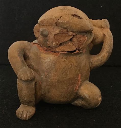 Tumaco La Tolita Pottery Figure Carrying A Piece Of Catawiki