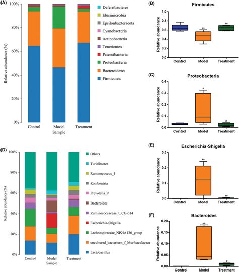 Relative Abundance Of Gut Microbiota At Phylum A And Genus D