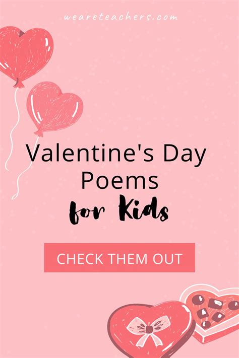 28 Heartwarming Valentines Day Poems For Kids Of All Ages Valentines