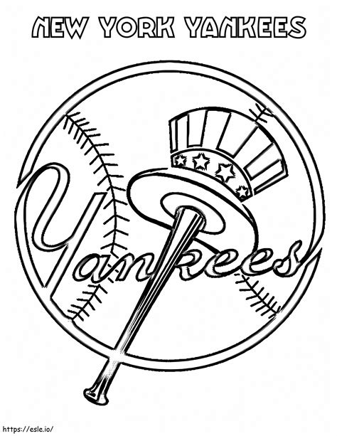 new york yankees coloring page