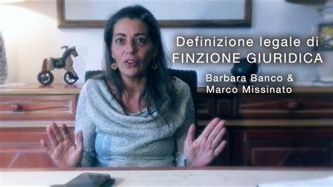 La Definizione Legale Di Finzione Giuridica Barbara Banco And Marco Missinato Noi È Io Sono