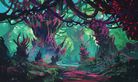 Anthony Brault Alien Planet Jungle Concept Art Planet Concept Art