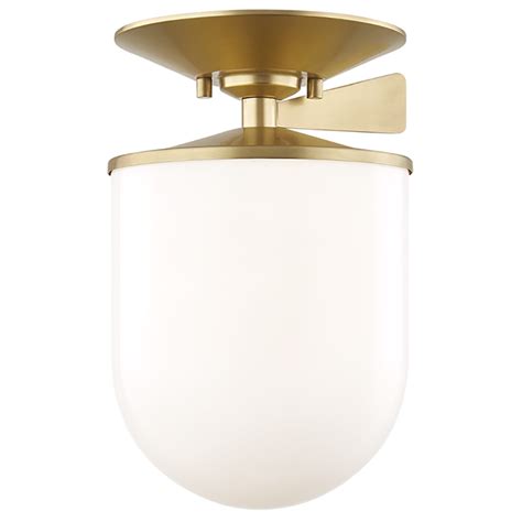 Aged brass flush mount ceiling light. Mitzi Audrey Semi Flush Mount - Aged Brass | Semi-Flush ...