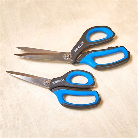 Kobalt 47 In Stainless Steel Molded Handle Scissors In The Scissors