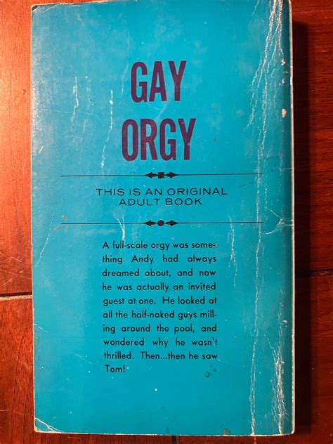 Vintage Gay Pulp Fiction Book Gay Orgy 1968 Adult Book Ab443 Etsy
