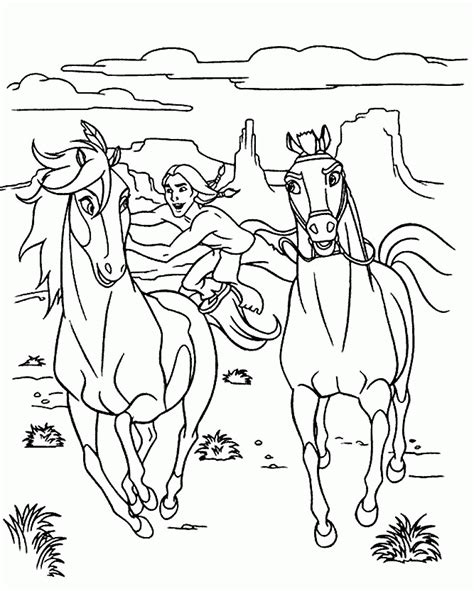 Print horse coloring pages for free and color our horse coloring! Coloring Page - Spirit coloring pages 5