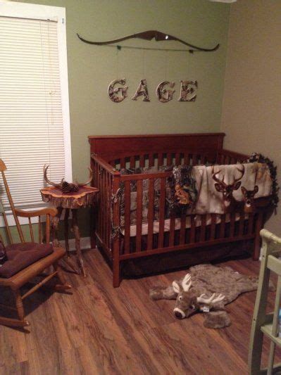 Deer Hunting Themed Nurserylove The Camo Letters Hanging From A Bow