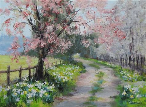 Not finding what you're looking for? "Original Acrylic Landscape Painting - Spring Walk" by ...