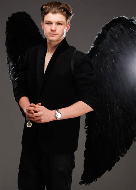 Mens Extra Large Black Feather Gothic Angel Wings