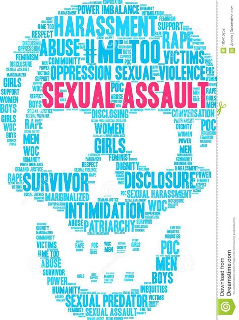 Sexual Assault Word Cloud Stock Illustration Illustration Of Community