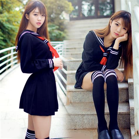 Buy Japanese Sailor Suit Anime Cosplay Costume Girls