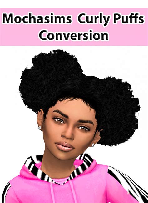 Ebonixsimblr Mochasims Curly Afro Puff Conversion For