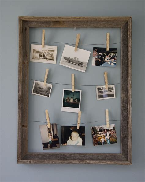 Clothespin Frame From Reclaimed Wood | Diy picture frames, Clothespin picture frames, Picture frames