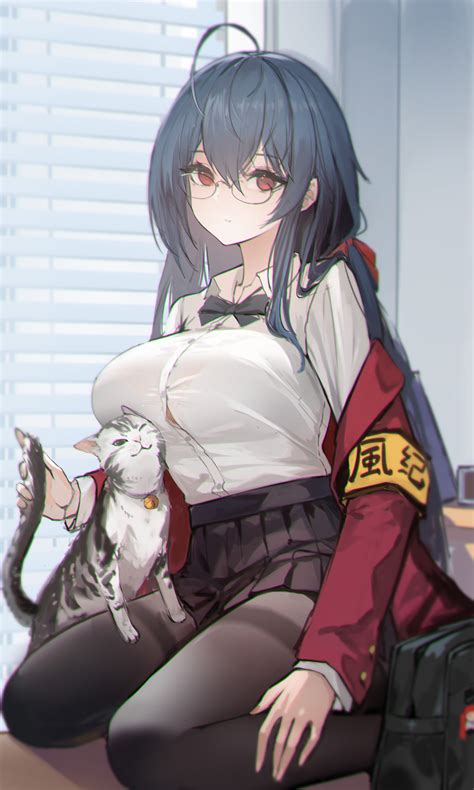 Tapety Anime D Vky Azur Lane Taihou Azur Lane Dlouh Vlasy Ern Vlasy S Lo Um Leck