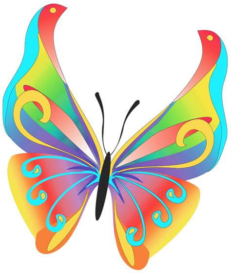 Butterfly Art Png Clipart Borboletas Coloridas Clip Art Clipart De Arte