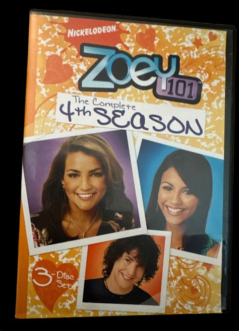 Zoey 101 The Complete 4th Season 3 Disc Set Tested Nickelodeon Dvd