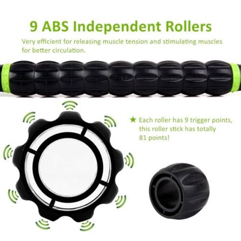 sportneer muscle roller stick for athletes 18 inches body massage sticks tool ebay