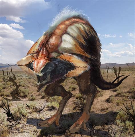 Artstation Carnivorous Desert Alien Anton Amstad Creature Feature