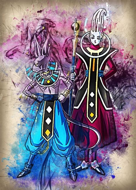Goku and beerus' clashes were already putting the. 'beerus vs whis ' Poster | art print by Trần Văn Dũng ...