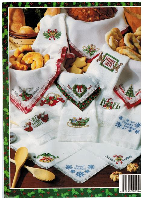Leaflet Leisure Arts 2944 Cross Stitch Christmas Towels And Bread