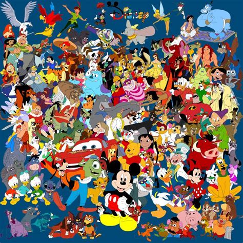 All The Disney Characters Disney Collage Disney Art Disney