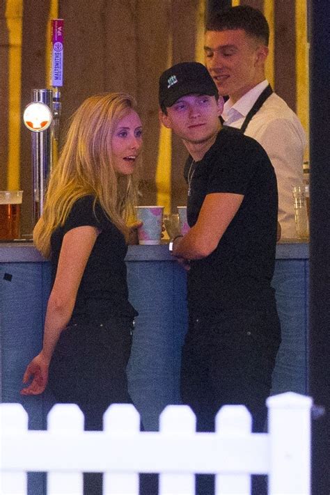 The images also reveal the first look at ciara bravo as cherry's girlfriend emily. Tom Holland Packs on PDA With Mystery Woman in London ...