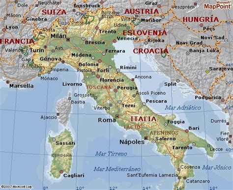 Mapa Politico De Italia Grande