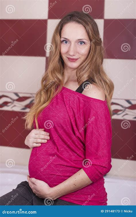 A Cute Pregnant Belly And X Ray Ultrasound Scan Of Baby Pregnant Female Motherhood Concept