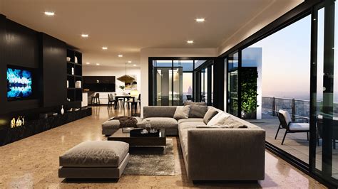 Sunset Penthouse Interior Design On Behance