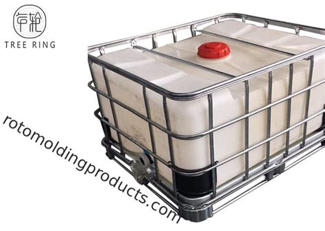 Steel Caged Tote Stackable Ibc Liquid Storage Containers Tanks 500l