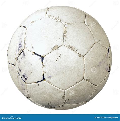 Used Soccer Ball Royalty Free Stock Image Image 23214766