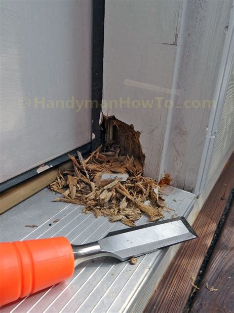 How To Repair A Rotted Exterior Door Frame By Sawing Out The Rotted