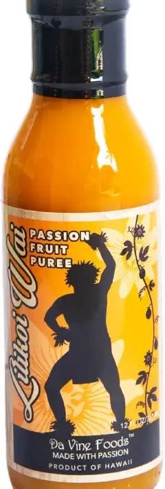 Passion Fruit Puree Lilikoi Puree 100 Lilikoi Juice Da Vine Hawaii