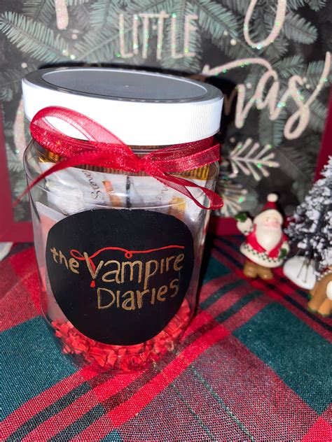 Vampire Diaries T Set Vampire Diaries Mason Jar Vampire Etsy