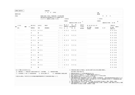 作業員名簿テンプレート（エクセル・ナンバーズ） 無料テンプレートmac・windows『ひな形ジャーナル』