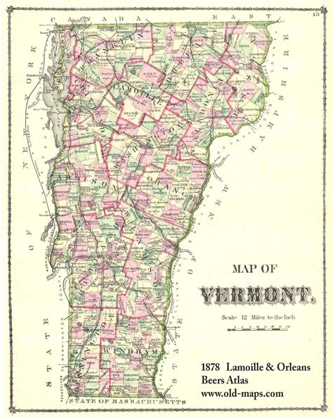 Underground Railroad Vermont Map
