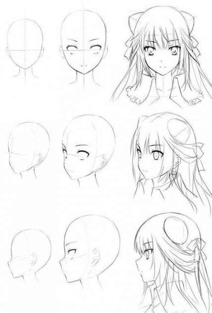 How To Draw A Girl Head Sketch 35 Ideas Howto Anime