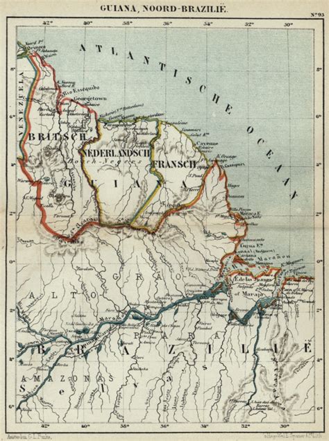 Guyana Suriname Fr Guiana Brazil British French Dutch Territories
