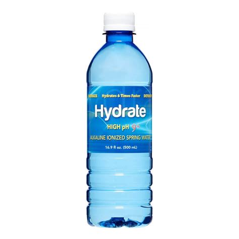Hydrate Alkaline Ionized Spring Water 169 Fl Oz