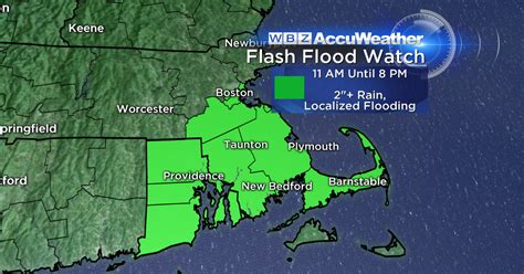 Threat For Localized Flooding Wednesday Cbs Boston