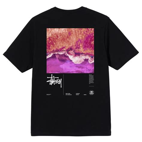 Mens Stussy Ocean Dream T Shirt In Black Cool Shirt Designs Mens