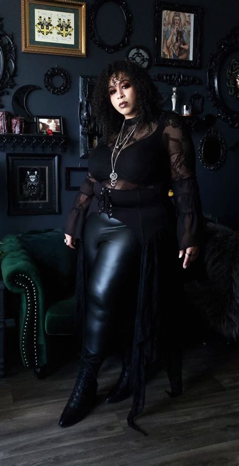 Judith Glam Photoshoot Plus Size Goth Curvy Girl Outfits